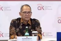 Kepala Eksekutif Pengawas Perasuransian, Penjaminan dan Dana Pensiun OJK Ogi Prastomiyono dalam konferensi pers, Jumat 23 Juni 2023.