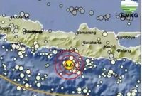 Gempa bumi berkekuatan Magnitudo (M) 6,6 melanda  wilayah Bantul, Daerah Istimewa Yogyakarta (DIY), Jumat 30 Juni 2023 pada pukul 19.57 WIB/IST.