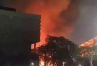 Museum Nasional terbakar pada Sabtu malam, yang menghanguskan sebagian gedung A dalam kompleks Museum Nasional/IST.