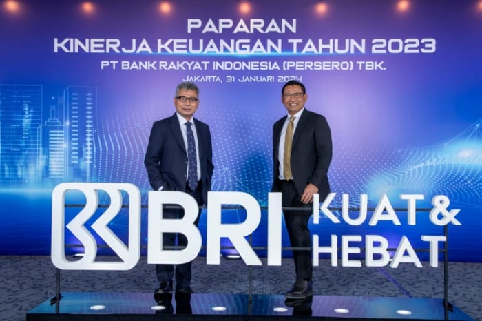 Paparan kinerja keuangan BRI full year 2023 di Jakarta (31/1). (Dok. BRI)