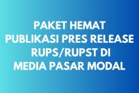 Paket hemat publikasi press release di media khusus pasar modal. (Dok. Harianinvestor.com)