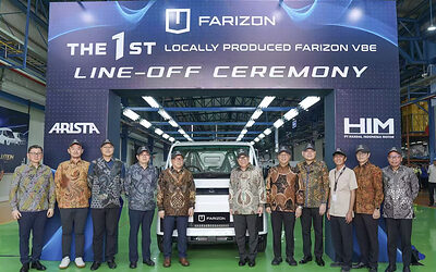 Farizon Resmikan Pabrik Perakitan Kendaraan Niaga Pertama di Luar Negeri yang Berlokasi di Indonesia, V8E Hasil Rakitan Lokal Mulai Diproduksi
