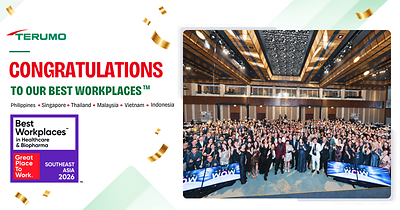 Enam Negara yang Jadi Wilayah Operasional Terumo di Asia Pasifik Raih Sertifikasi Best Workplaces™ dari Great Place To Work®
