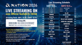 “a-nation 2026”, Salah Satu Festival Musik Terbesar Jepang, Siarkan Pertunjukan Secara Gratis di YouTube dan TikTok Avex