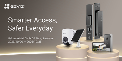 Mewujudkan pengalaman hidup yang lebih baik, EZVIZ memulai roadshow-nya di Indonesia untuk mendefinisikan ulang konsep rumah pintar, dimulai dengan sistem akses yang lebih cerdas melalui portofolio produk smart lock yang memenangkan penghargaan